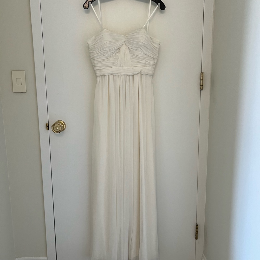 NWT BCBG MaxandCleo off white strapless dress